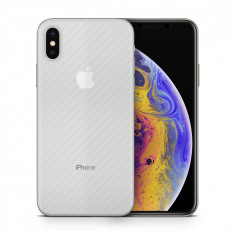 Skin Apple iPhone XS Max (set 2 folii) CARBON TRANSPARENT foto