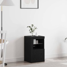 vidaXL Dulap lateral Stejar negru 41 x 37 x 67 cm Lemn compozit 863022