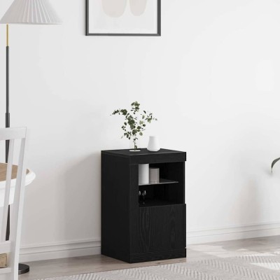 vidaXL Dulap lateral Stejar negru 41 x 37 x 67 cm Lemn compozit 863022 foto