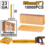 Cuie Lemn fara Cap 25 mm, Masura 23, Diametru 0.64 mm, Otel Galvanizat, pentru Pistol Electric CBNLI3603 CBNLI3606, 10000 buc, ANA06825