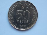 50 PESOS 1981 ARGENTINA, America Centrala si de Sud