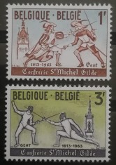 BC139, Belgia 1963, 2 timbre sport foto