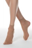 Șosete Scurte 1/2 Damă Lycra, Tension Soft 20 Den - Natural, 36-39 (23-25), Conte Elegant