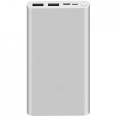 Baterie Externa Xiaomi, Mi Power Bank, 18W, 10000 mAh, Argintiu foto