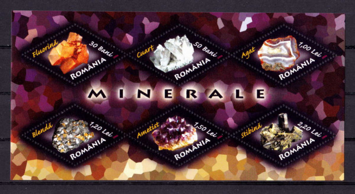RO 2006 ,LP 1731b, &quot;Minerale&quot; bloc/colita 383 , MNH
