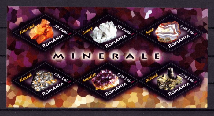 RO 2006 ,LP 1731b, &quot;Minerale&quot; bloc/colita 383 , MNH