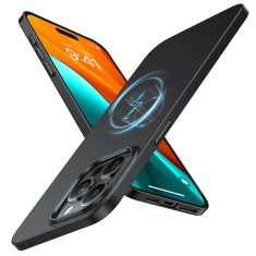 Husa pentru iphone 15 pro max - torras originfit-mag series - black foto