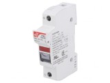 Clemă siguranţe cilindrice 10,3x38mm 32A pentru şină DIN