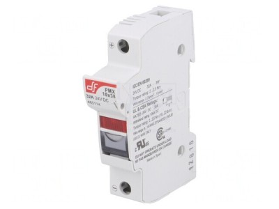 Clemă siguranţe cilindrice 10,3x38mm 32A pentru şină DIN foto