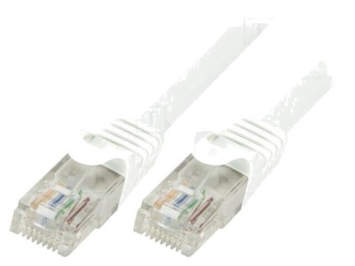 Patch cord U/UTP Cat6 alb 3m foto