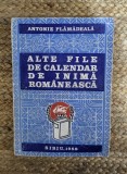 ALTE FILE DE CALENDAR DE INIMA ROMANEASCA-ANTONIE PLAMADEALA