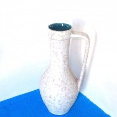 Vaza cu ansa, ceramica emailata, hand made - marcaj Carstens Tonnieshof, Austria