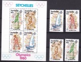 Seychelles 1980 sport Olimpiada MI 461-464 + bl.14 MNH ww100