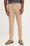 adidas pantaloni de trening 3-Stripes culoarea bej, uni, JX3336