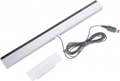 Wed Sensor Bar Senzor Wii original pentru Wii, IR Infrared Ray Sensor Bar Rep foto