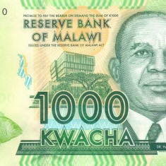 MALAWI █ bancnota █ 1000 Kwacha █ 2012 █ P-62a █ UNC █ necirculata