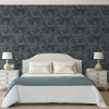 DUTCH WALLCOVERINGS Tapet &bdquo;Onyx&rdquo;, antracit și auriu