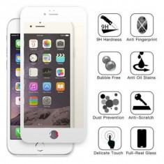 Geam Protectie Display iPhone 6s Plus Acoperire Completa Alb foto