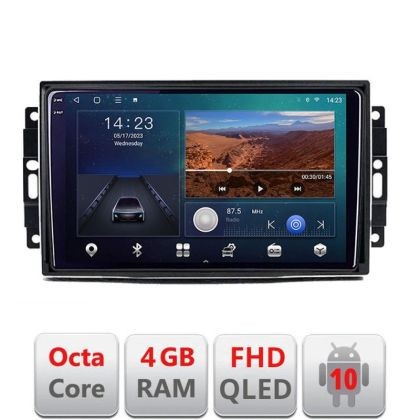 Navigatie Chrysler Jeep B-202 Android Ecran QLED octa core 4+64 carplay android auto KIT-202+EDT-E310V3 v3 CarStore Technology