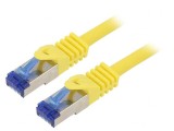 Patch cord galben S/FTP Cat6a 1m LSZH, Logilink