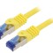 Patch cord galben S/FTP Cat6a 1m LSZH