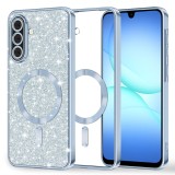 Husa premium Samsung Galaxy A17 5G Asteroid GSM Luxury Glitter MagSafe, bleu