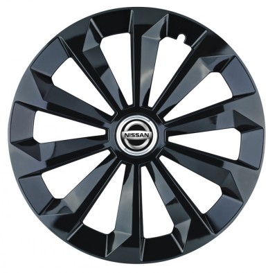 Set 4 capace roti Fame Negru R15 pentru gama auto Nissan foto