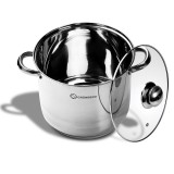 Oala din inox Grunberg, 6.5 l, capac din sticla