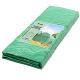 Prelată de seră Outsunny din PE cu 12 ferestre, ușă rulantă și margini &icirc;ngropate, 6x3x2 m, de culoare verde | Aosom Romania