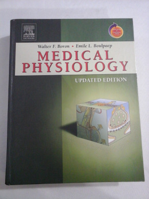 MEDICAL PHYSIOLOGY - Walter Boron , Emile Boulpaep (fiziologie) foto