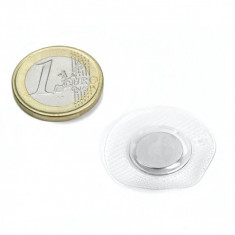 Magnet neodim disc pentru cusut Ø12&#215;2 mm, cu PVC circular
