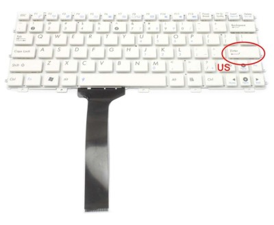 Tastatura Asus Alba Eee PC 1016PT layout US fara rama enter mic, Eee PC 1018P layout US fara rama enter mic foto