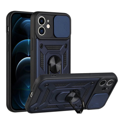 Husa Antisoc iPhone 11 cu Protectie Camera Albastru TCSS foto