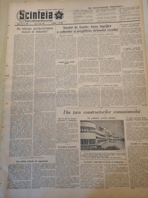 scanteia 4 iunie 1954-art. comuna feldioara,braila,baia mare,oradea,bacau foto