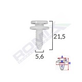 Clips Tapiterie Pentru Grup Vag 5.6X21.5Mm Alb Set 10 Buc 134623 C70141-RMX