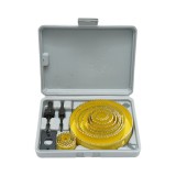 Set 13 carote circulare 19-127 mm pentru rigips, lemn si PVC, 17 piese