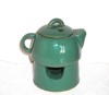 Ceainic si suport pastile pt. aromaterapie, ceramica emailata, handmade, Japonia