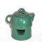 Ceainic si suport pastile pt. aromaterapie, ceramica emailata, handmade, Japonia