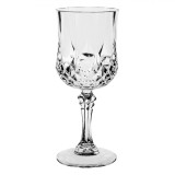 Pahar Vin Plastic, Model Transparent, Capacitate 225ml, Oem