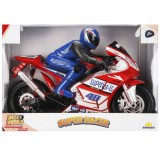 Cumpara ieftin Motocicleta cu figurina, Maxx Wheels, Super Racer, Rosu, 32 cm