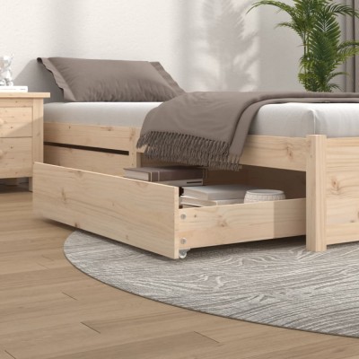 vidaXL Sertare pentru pat, 2 buc., lemn masiv de pin 814979 foto
