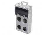 Carcasă gri pentru aparatură modulară BLOCK