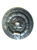 Insignă militară fara ac Germania nazistă 1934: Membru N.S.D.F.B.St.,diam=42 mm