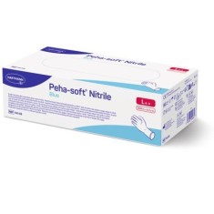 Manusi de examinare Peha-soft nitrile L nepudrate albastre, Hartmann