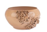 Cumpara ieftin Ghiveci flori otel bej Meknes 25,5x27x14h
