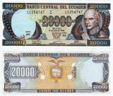 ECUADOR 20.000 sucres 12 iulie 1999 UNC!!!