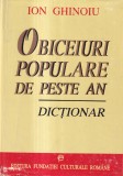 Ion Ghinoiu - Obiceiuri populare de peste an. Dictionar