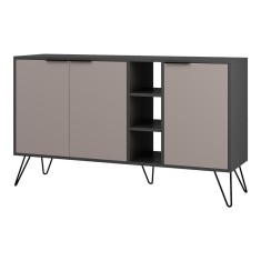 Bufet Clara, Pako World, Antracit, 142x35x82 cm