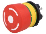 Comutator de Siguranță 22mm 2NC Roșu