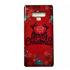 Husa de protectie Samsung Note 9 2018 Model de Craciun 3D Merry Christmas Personalizata